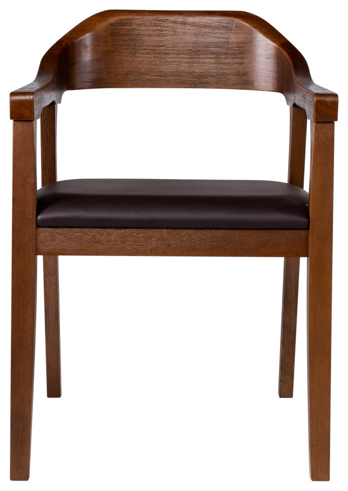 Boraam Rasmus Dining Armchairs, Chestnut Wire-Brush, Set of 2