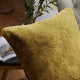 Heavy Faux Fur Throw Pillow Covers 2pcs Set, Lemon Curry, 26''x26''