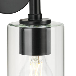 Cofield Collection Two-Light Matte Black Transitional Wall Sconce Vanity Light