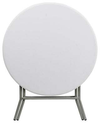 32'' Round Granite White Plastic Folding Table