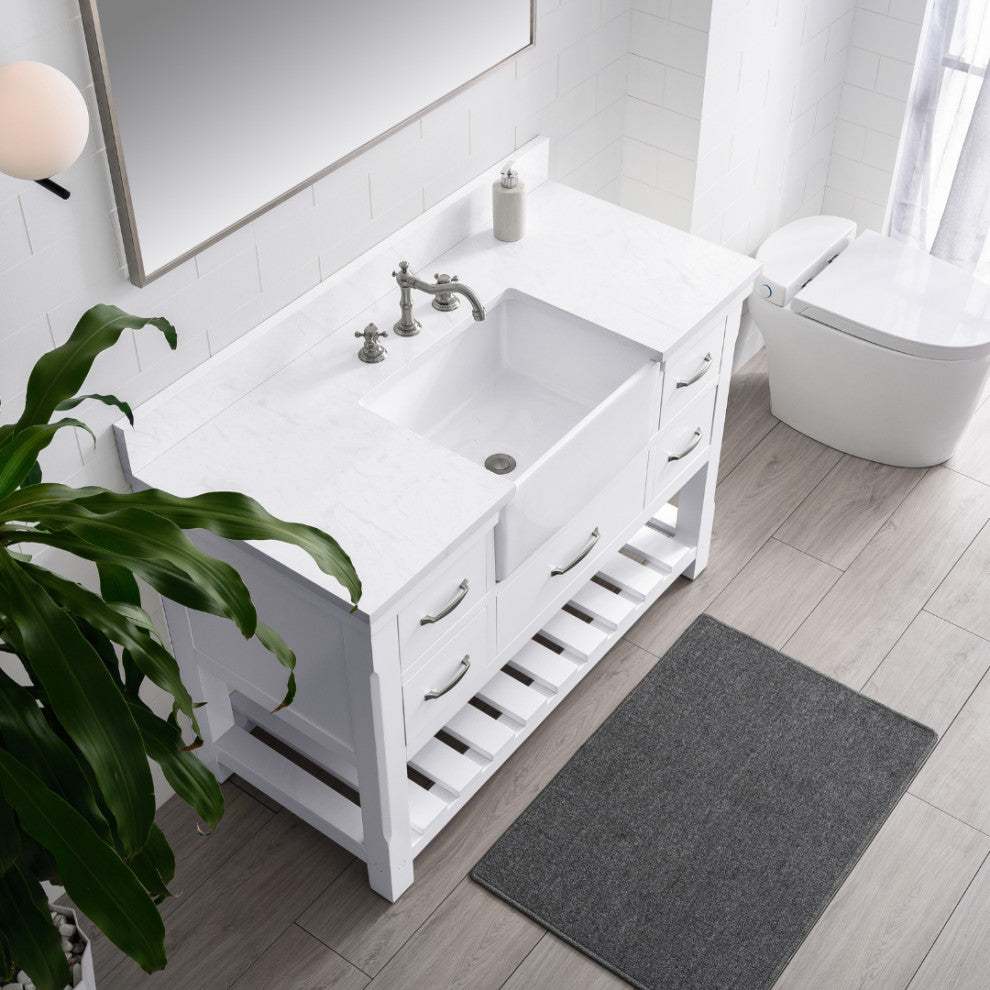 Wesley 48" Bathroom Vanity, White