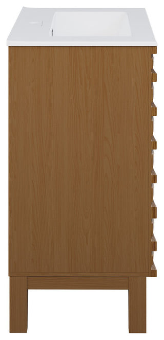 Cascade 24 '' Bathroom Vanity, Brown Oak