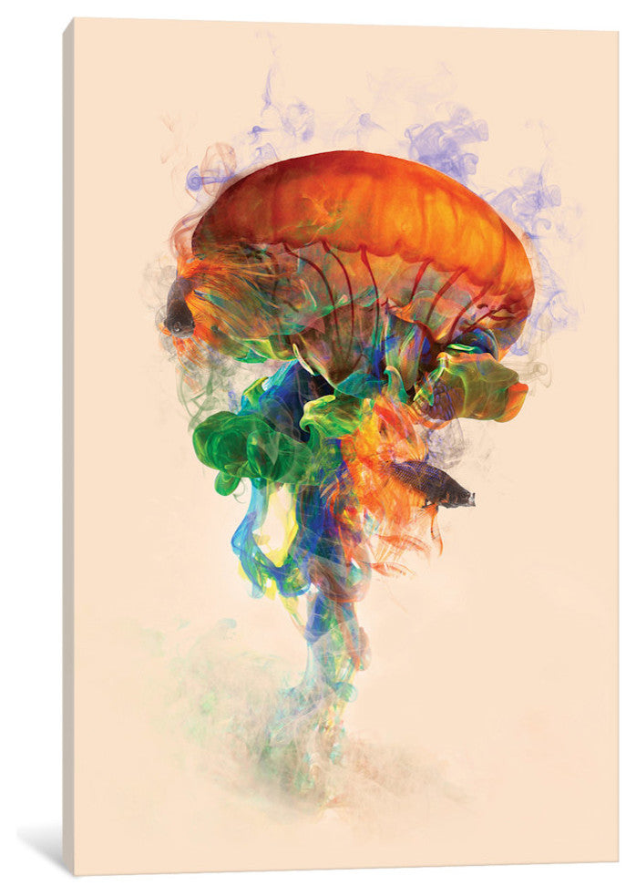 "Jellyfish Ink" by Daniel Taylor, Canvas Print, 18"x12"