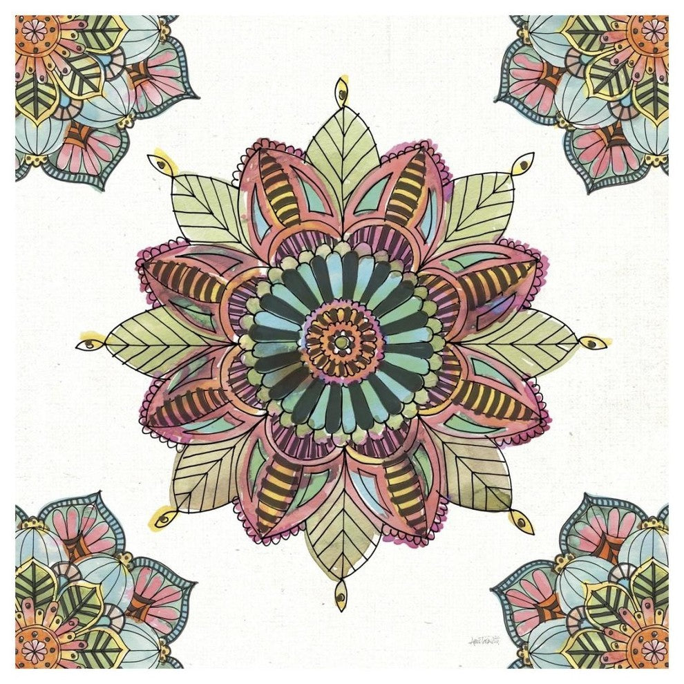 "Mandala Morning VI" Digital Paper Print by Anne Tavoletti, 20"x20"