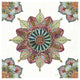 "Mandala Morning VI" Digital Paper Print by Anne Tavoletti, 20"x20"