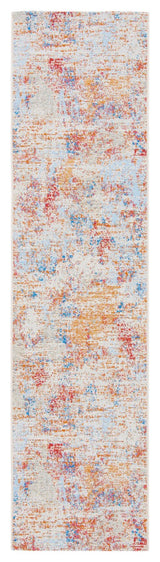 Safavieh Summer SMR451 Indoor-Outdoor Rug, Ivory/Light Blue, 2'x8'