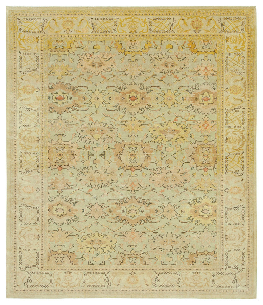 Rug N Carpet - Hand-Knotted Oriental 8' 2" x 9' 7" One-of-a-Kind Oushak Area Rug