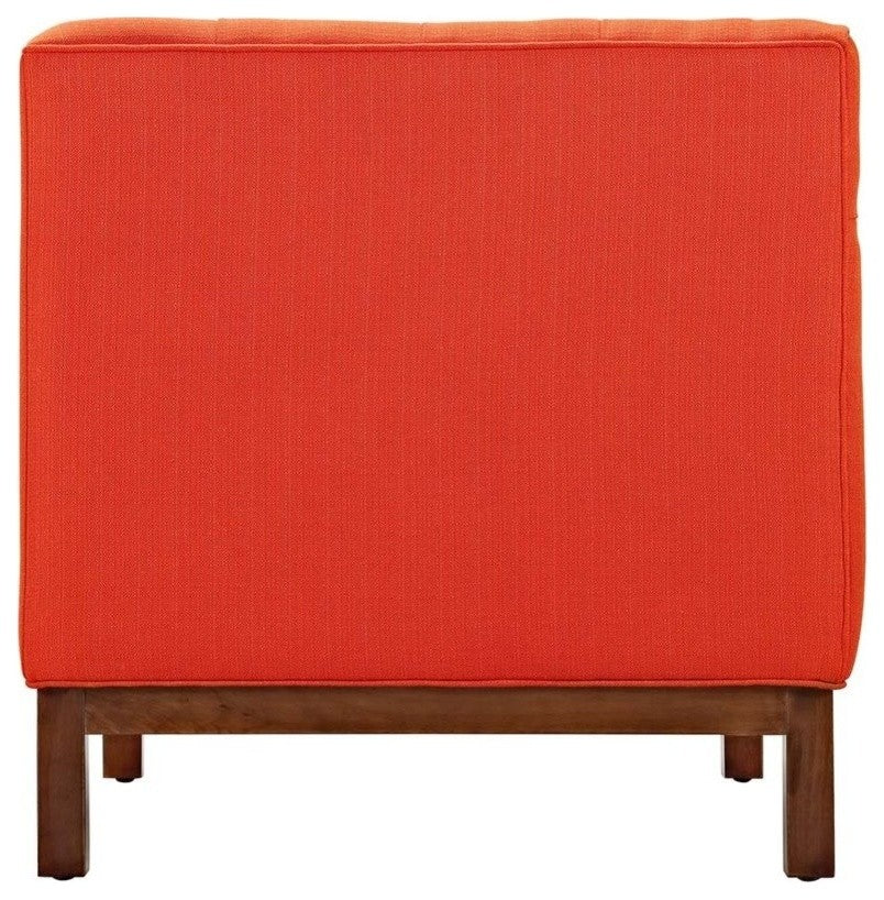 Modern Atomic Red Panache Living Room Set Upholstered Fabric, 2-Piece Set