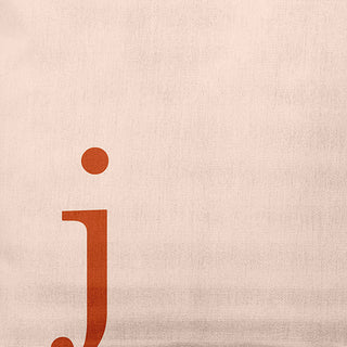 20" x 20" Modern Monogram Indoor/Outdoor Polyester Throw Pillow, Sienna