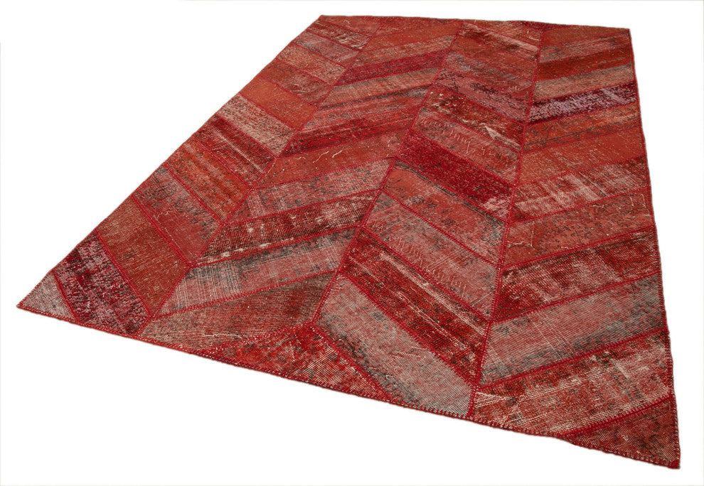 Rug N Carpet - Handmade Anatolian 6' 8" x 10' 0" Antique Patchwork Area Rug