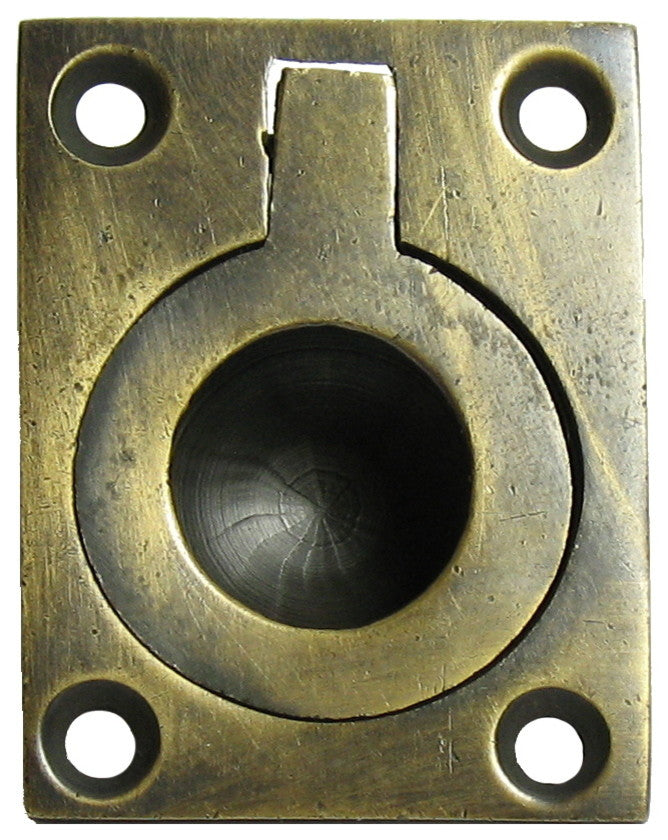 Rectangular Recessed Bin Pull