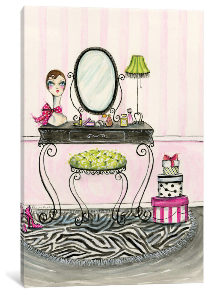 "Vanity Room A" Canvas Art Print By Bella Pilar, 26x1.5x40