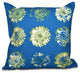 Gypsy Floral 2, Floral Print Pillow, Teal, 18"x18"