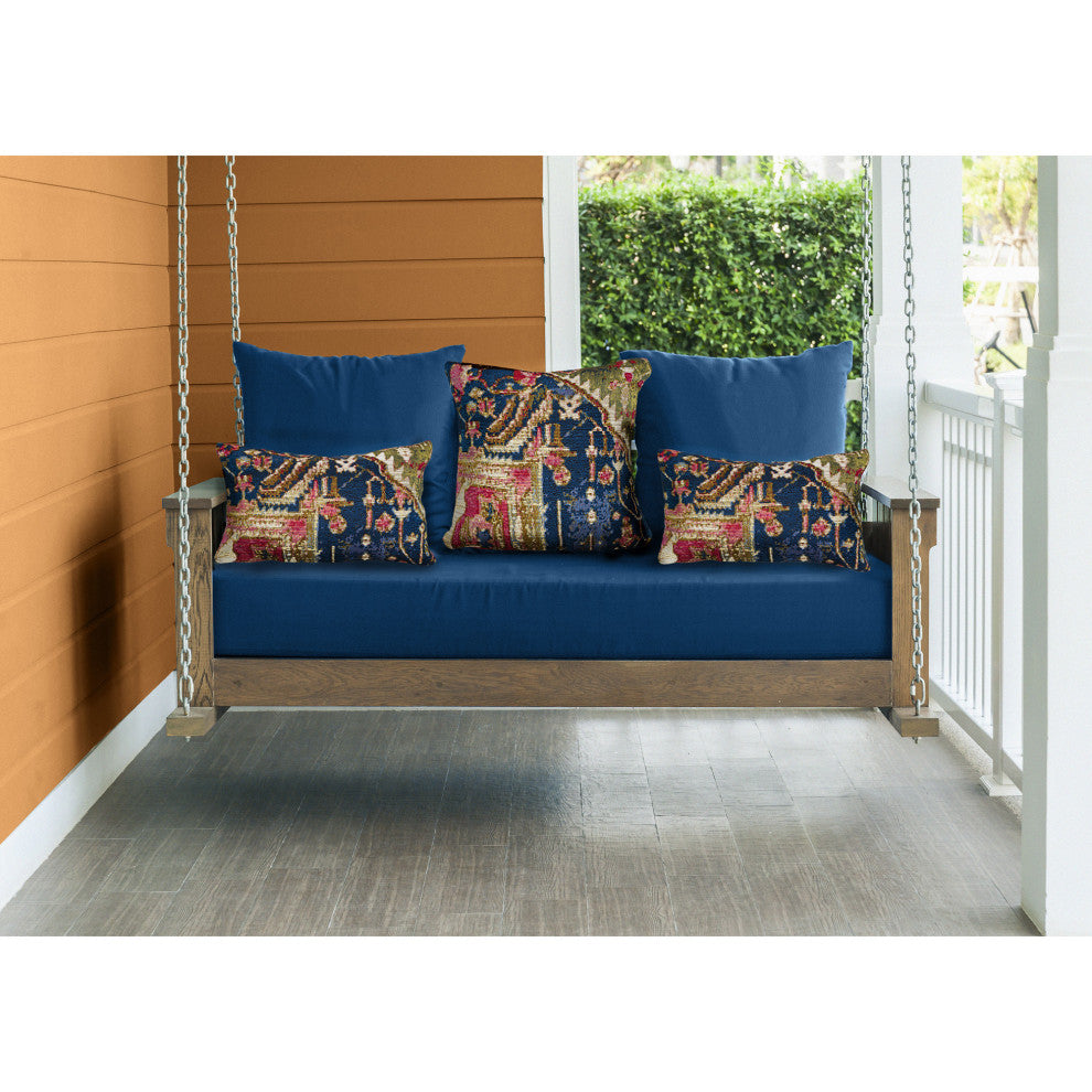 Marina Heriz Indoor/Outdoor Pillow, Red/Multi, 12"x18"