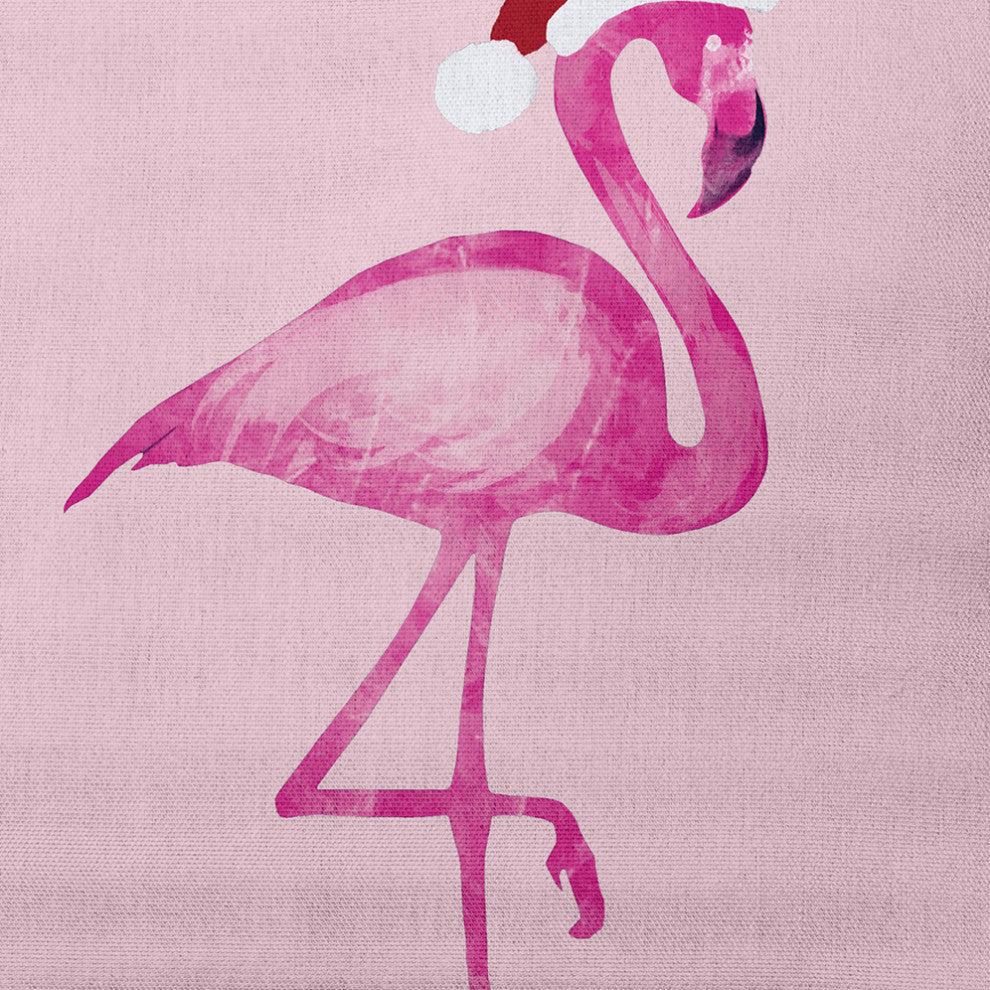 Snow Bird Decorative Throw Pillow, Pink, 18"x18"