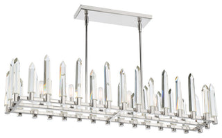 Crystorama WAT-B2006-PN, 6-Light Chandelier, Polished Nickel