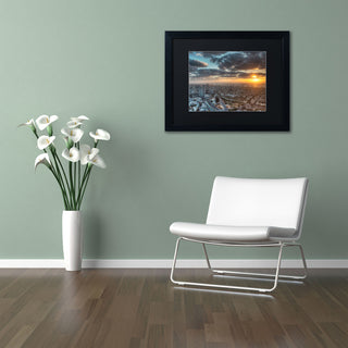'Tel Aviv Israel - II' Matted Framed Canvas Art by David Ayash