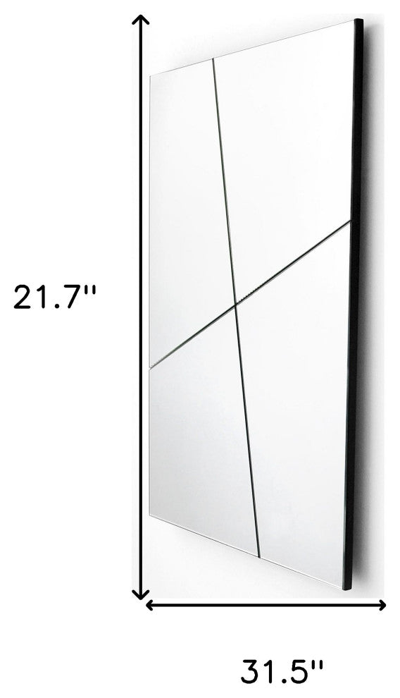 22" Clear Unframed Accent Mirror