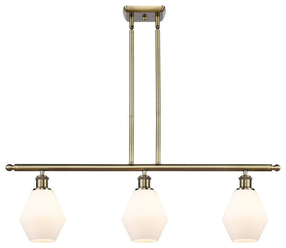 Innovations 516-3I-AB-G651-6 3-Light Island Light, Antique Brass