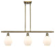 Innovations 516-3I-AB-G651-6 3-Light Island Light, Antique Brass