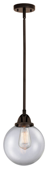 Beacon Mini Pendant, Oil Rubbed Bronze, Clear, Clear