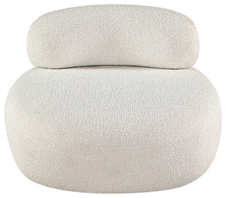 Venti Black Boucle Fabric Upholstered Set, Cream, Chair