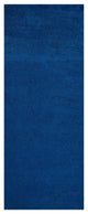Hand Knotted Loom Silk Mix Area Rug Solid Dark Blue