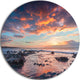 Passero Cape Spring Sunrise, Seashore Photo Round Wall Art, 36"