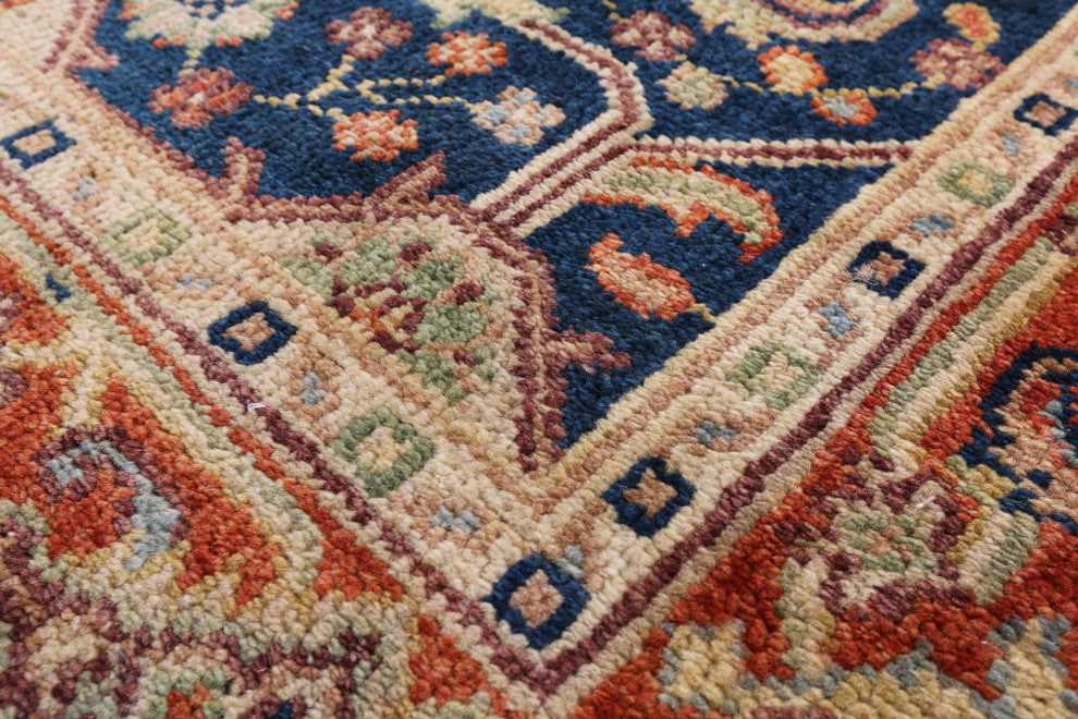 Heriz Serapi Handmade Wool Rug 4' 0" X 6' 0" - Q16017