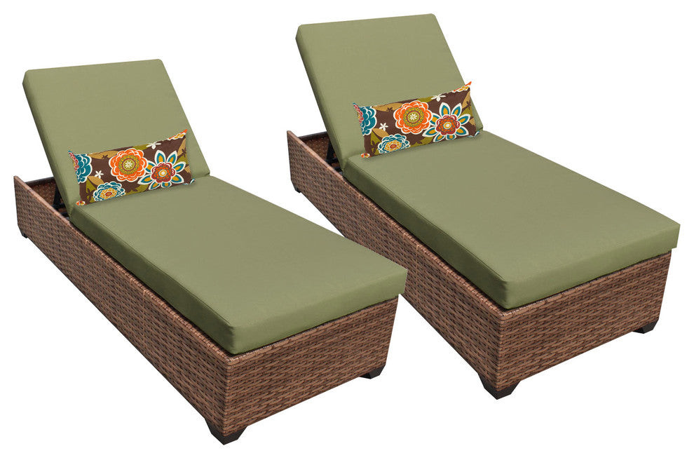 Laguna Chaise Set of 2 Outdoor Wicker Patio Furniture