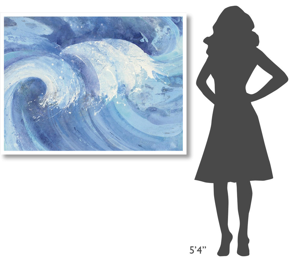 "The Big Wave" Digital Paper Print by Albena Hristova, 50"x38"