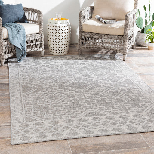 Surya Veranda VRD-2310 5'3"x7'3" Rug, Taupe/Ivory