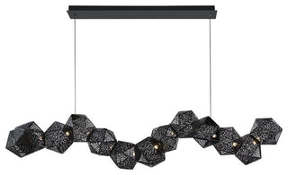 Riddle LED Linear Pendant 3000K, Black