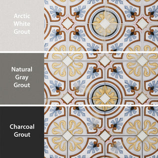Vaudeville Octagon Deco Diglas, Taco Nacar Porcelain Floor/Wall Tile