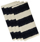 Twisted Stripe Stripe Print Napkin, Navy Blue, Set of 4