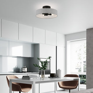 Elmhurst 4 Light Black Semi-Flush