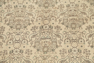 Consigned, Vintage-Style Faded Handmade Persian Traditional Area Rug, Beige, 6x9