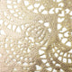 DII Placemat PVC Lace, Set of 6 Gold