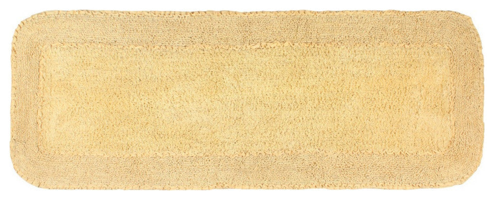 Radiant Collection Bath Rug Set, Machine Wash, 21x54" Runner, Yellow