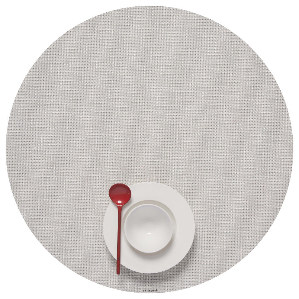 Mini Basket Table Mat, 15" Round, Sandstone