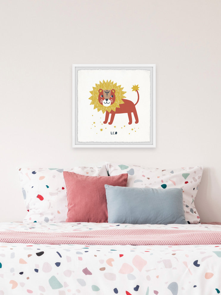 "I'm a Leo" Framed Painting Print, 18x18