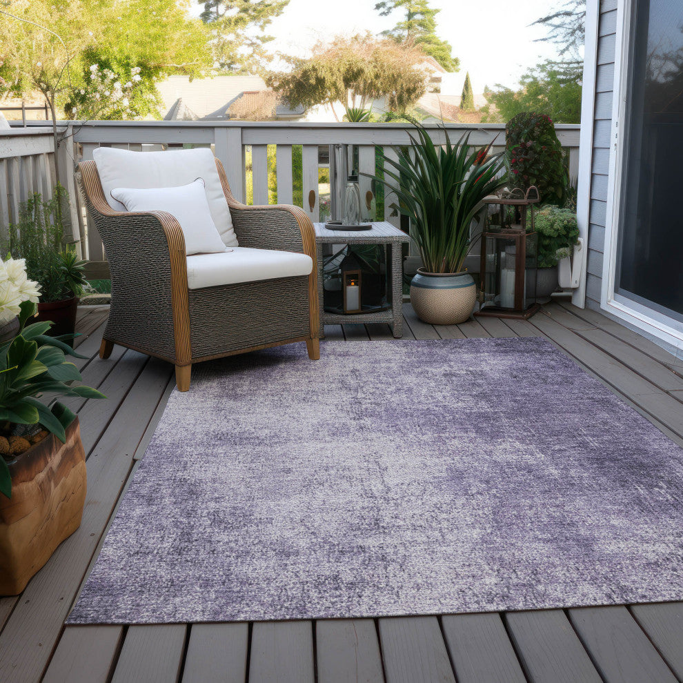 Machine Washable Indoor/Outdoor Chantille ACN1903 Violet 2'6" x 3'10" Rug