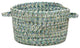 Sea Pottery Braided Basket, Blue, 16"x16"x9"