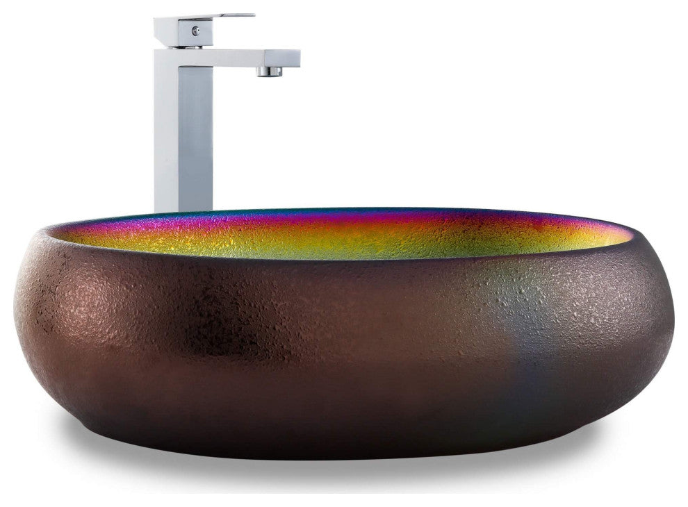 Fine Fixtures Luxury Vessel, Oval 24"x16", Multichrome