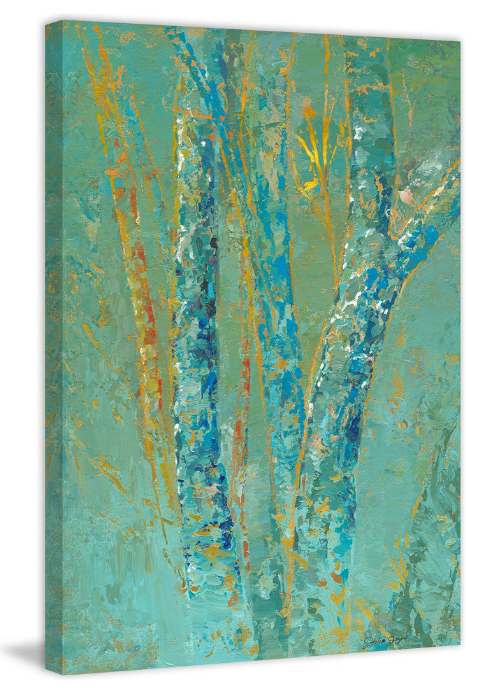 "Tree Mist One" Painting Print on Canvas by Julie Joy
