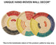 Palm Tray Plate and Wall Art, Artisan Crafted, Malawi, Multicolor, 19.75"