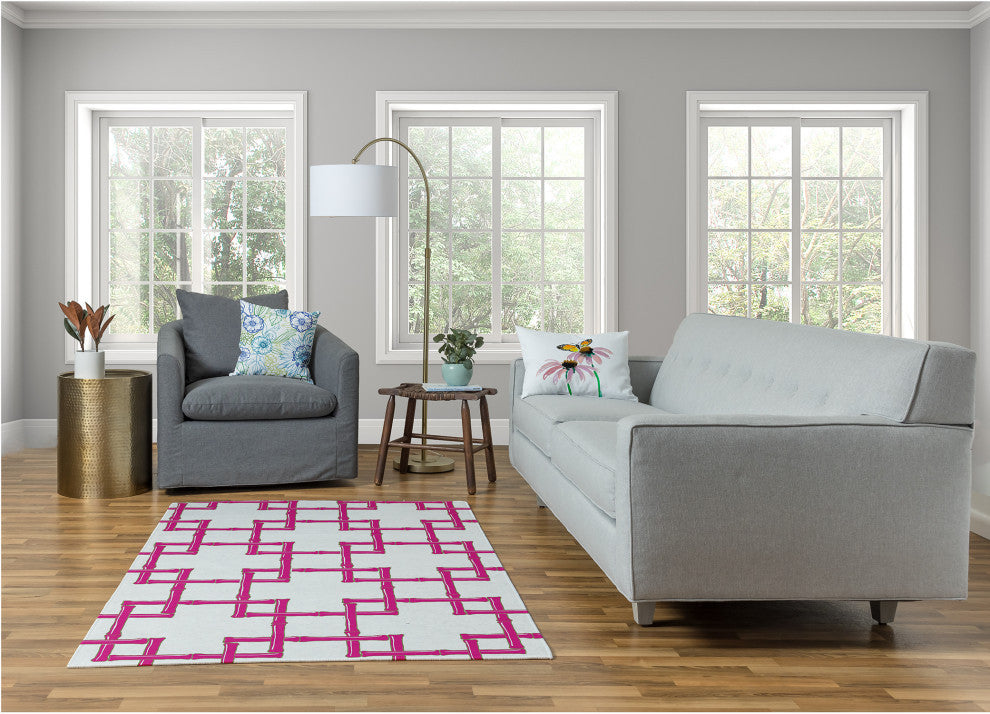 Bamboo Spring Chenille Rug, Orchid, 4'x6'