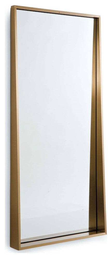 Gunner Mirror, Natural Brass