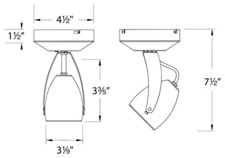 810 Impulse LED Monopoint Flood Beam 4000K Cool White, Black