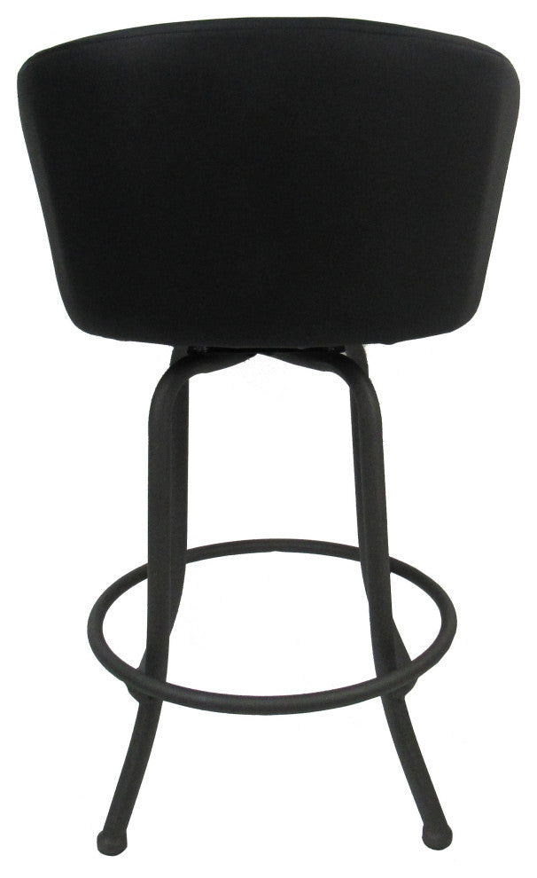 Swivel Counter Metal Pub Set - Joey Stools 26" or 30", Black Lava - Grey, 26", Crackle